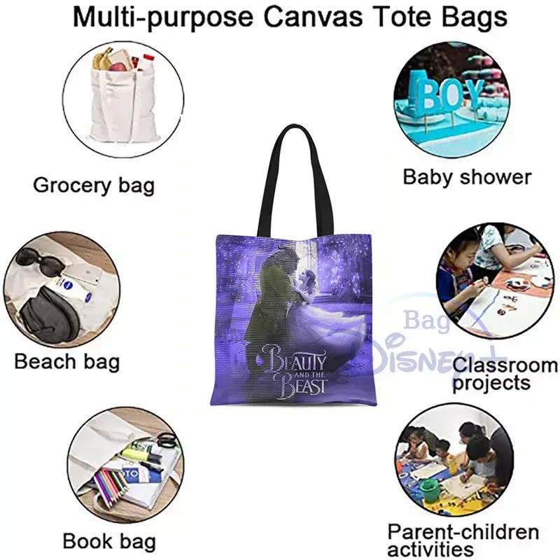 Beauty and Beast Book Tote Bag