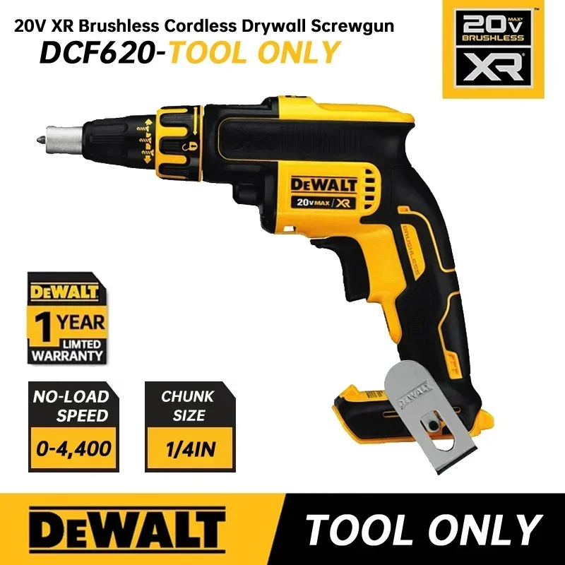 DEWALT DCF620 Drywall Screw Gun 20V Handheld Automatic Feeding Nailing Machine Brushless 360 Degree Rotation dewalt Nail Gun 2