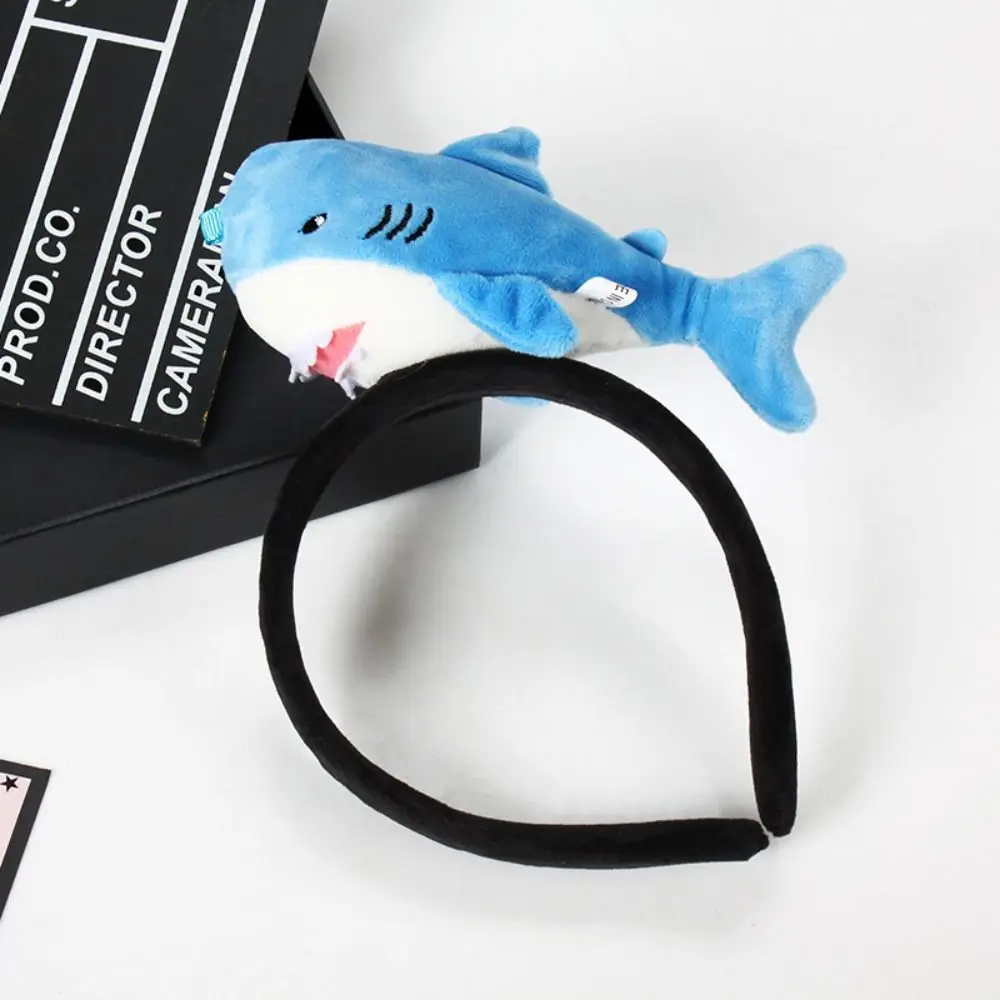 

Fashion Hair Band For Women Girls Hair Accessories Cartoon Plush Shark Headband Lovely Bee Wash Face Animal Hair Hoop