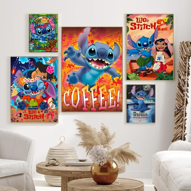 Poster Lilo et Stitch – Décoration de chambre d'enfant – Œuvre d'art pour  chambre à coucher – Impression murale – Cadeau pour lui et elle (style art  concept, 20,3 x 25,4 cm) : : Maison