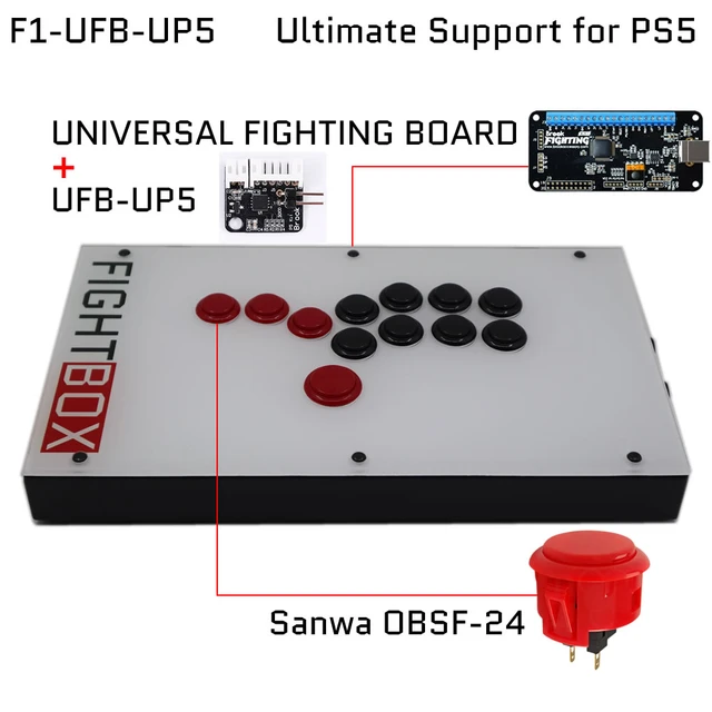 FightBox F1-UFB-UP5 All Buttons Hitbox Style Arcade Joystick Fight