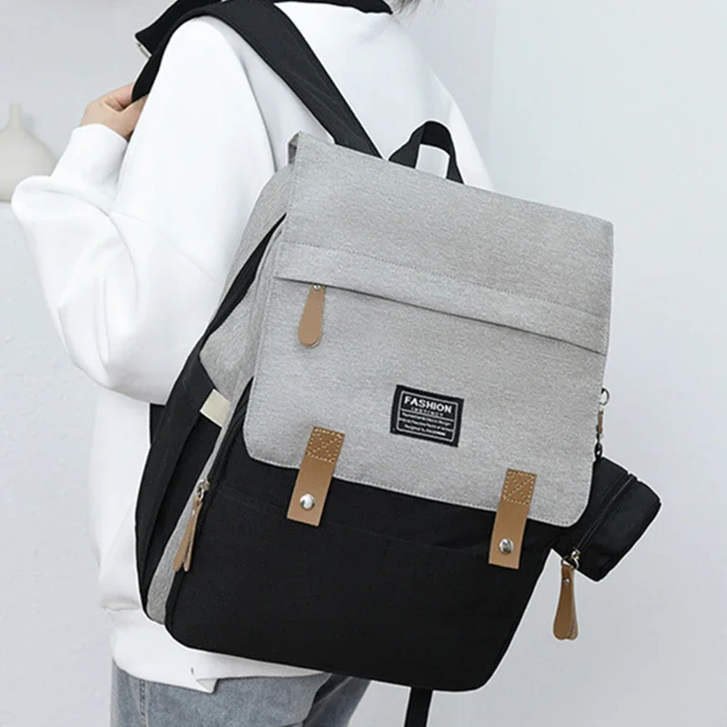 

Mommy Diaper Bags Mother Large Capacity Travel Nappy Backpacks With Changing Mat Convenient Baby Color Block Mommy Bag