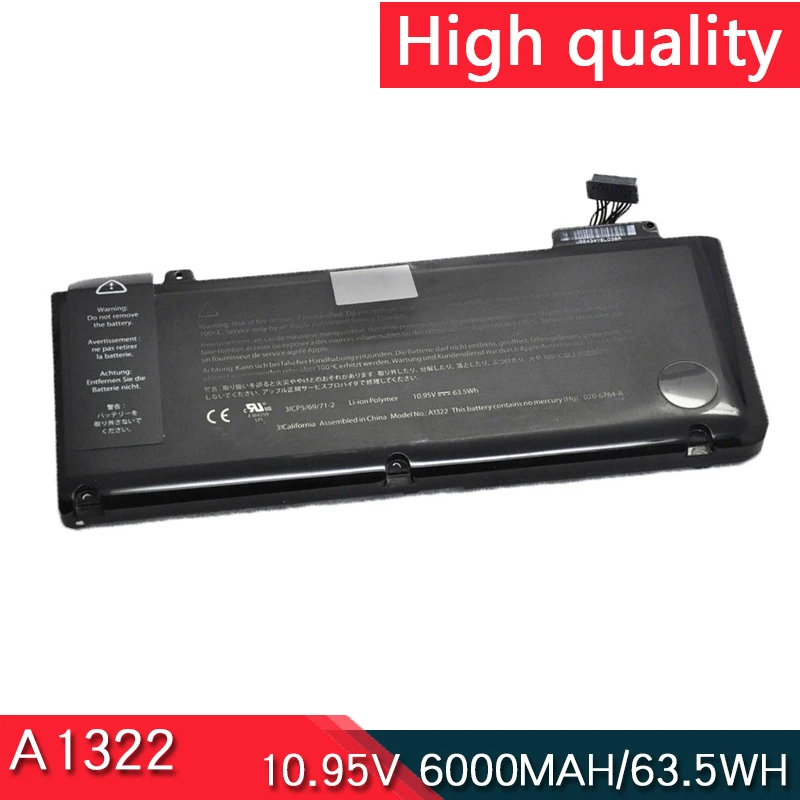 

New A1278 A1322 Battery For Apple Macbook Pro 13 Inch 2009 2010 2011 2012 YearMB990 MB991 MC700 MC374 MD313 MD314 MC724 MD101