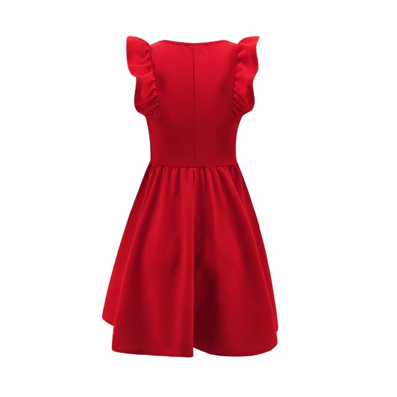 BornToGirl Elegant Party Formal Dresses For Women Streetwear Fashion Sleeveless High Waist Sexy Red Dress Vestidos Y2K 2023 6