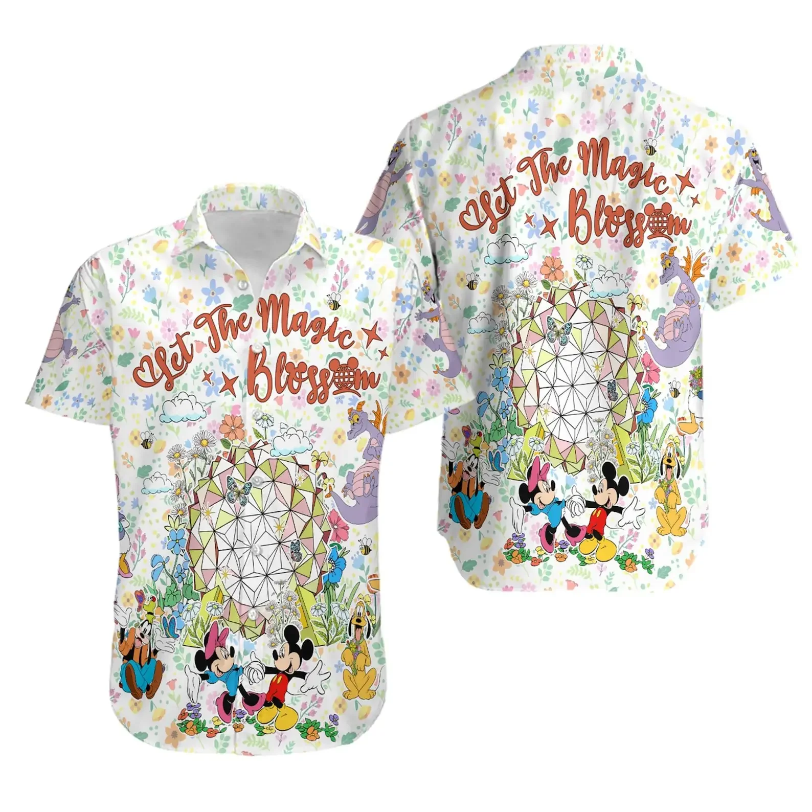 Magical 50th Anniversary Hawaiian Shirt Disney Magic Castle Hawaiian Shirt Men Women Short Sleeve Shirts Mickey Hawaiian Shirt 5