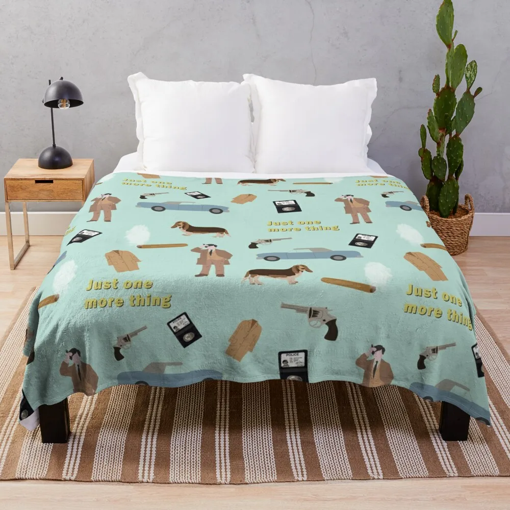 

Columbo inspired collage Throw Blanket Soft Big Decoratives Blankets