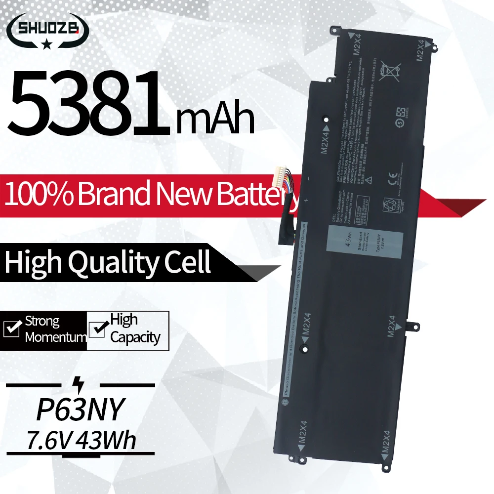 Bateria do Portátil para Dell Latitude 13 7370 Série E7370 N3kpr Xcnr3 Wy7cg G7x14 P67g 7.6v 43wh 5381mah Novo P63ny