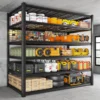 84" H Garage Shelving, 6-Tier Garage Storage Shelves Heavy Duty Shelving Loads 3500LBS, 48" W 3