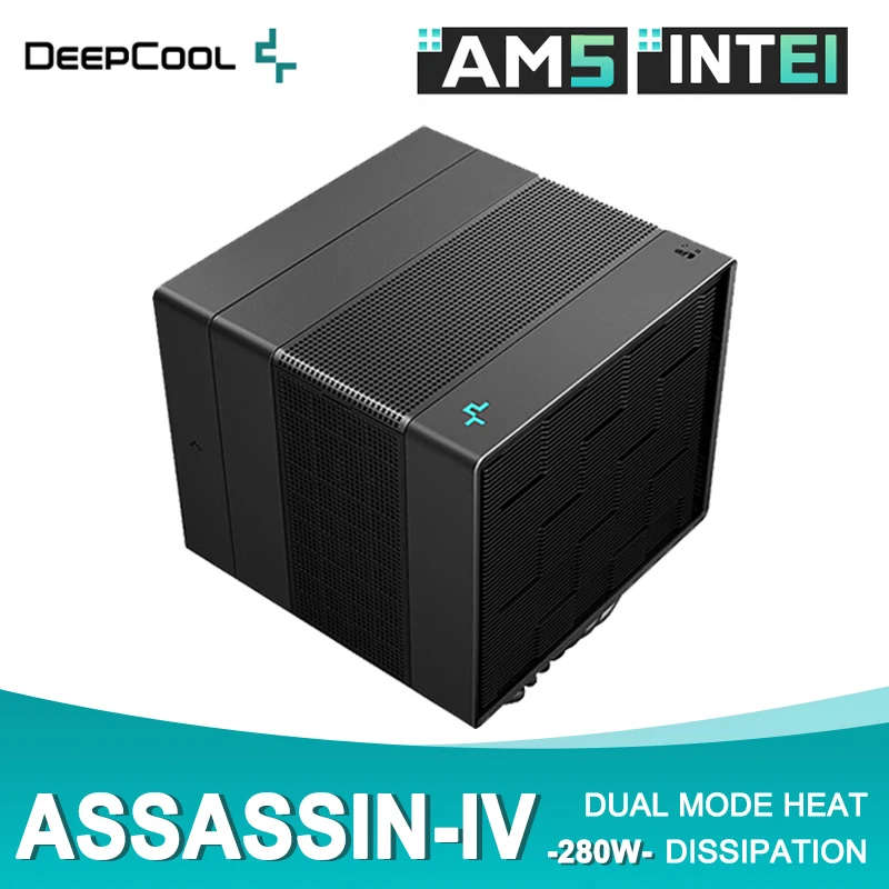 Deepcool Killer Iv Radiatore 280W 7 Heat Pipe Tower Air Cooler Dissipazione Del Calore A Doppia Modalità Intel Lga20Xx 1700 115X 1200 Am5 Am4