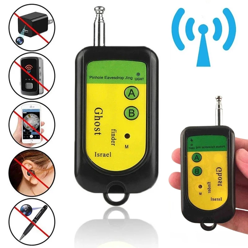 Hidden Camera Detector Camera Detector Signal Detector Portable RF Alarm Wireless Signal Detector Tracker Anti Spy Camera Finder Ghost Sensor Device Radio Frequency Check GSM Device