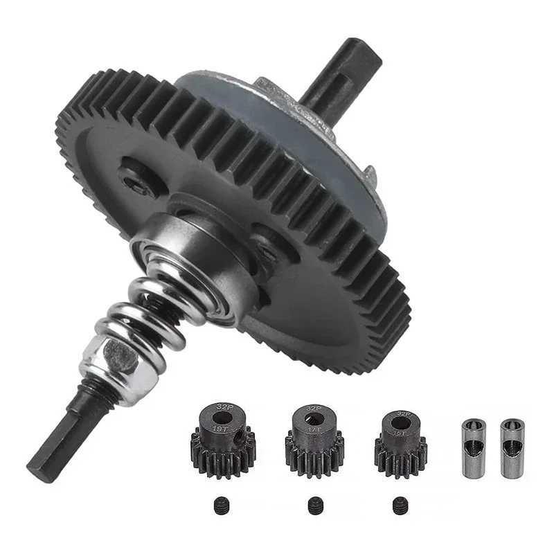 

Metal 6878 Differential Gear Slipper Clutch And 32P 15T/17T/19T Pinion Gear Set For Trxs Slash Stampede Rustler 4X4