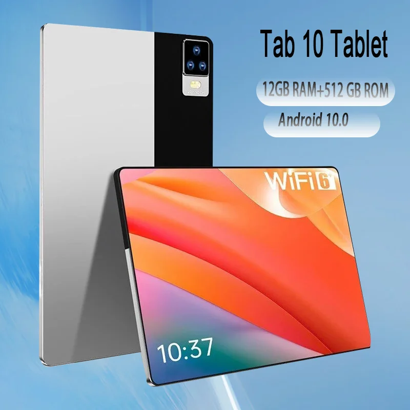 10.1 Inch Tab 10 Tablet Android 11 12GB RAM 512GB ROM Tablets 10 Core Tablette GPS Dual Phone 5G Tablete PC Wifi Global Version touch pen for android