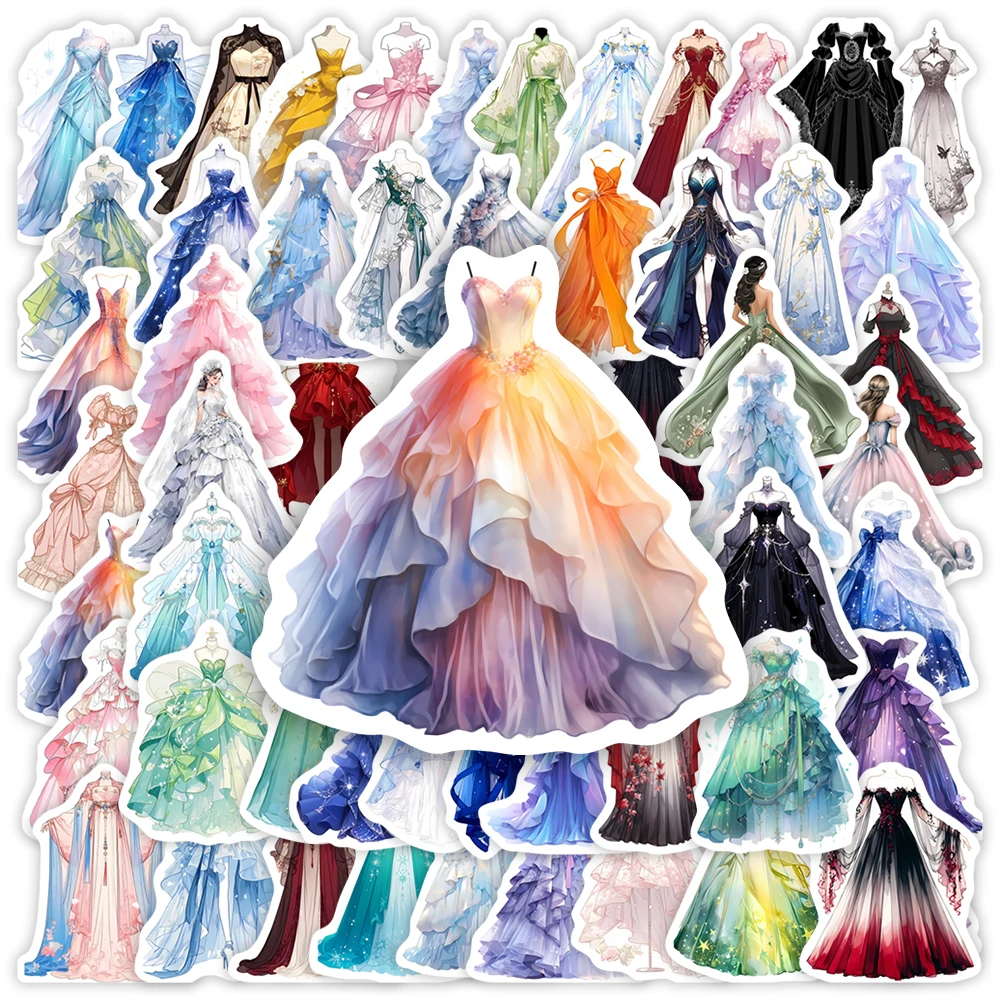 Stickers Robes de Princesse & Bal Élégantes - Collection Féerique