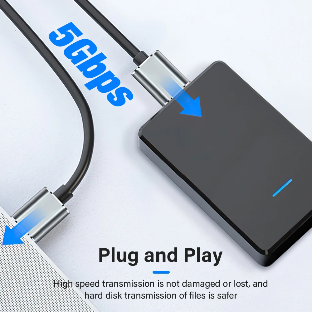 High-Speed USB 3.0 to Micro-B Data Cable, Fast Transfer Cord for External Hard Drives - Available in 1.5m and 2m Lengths
