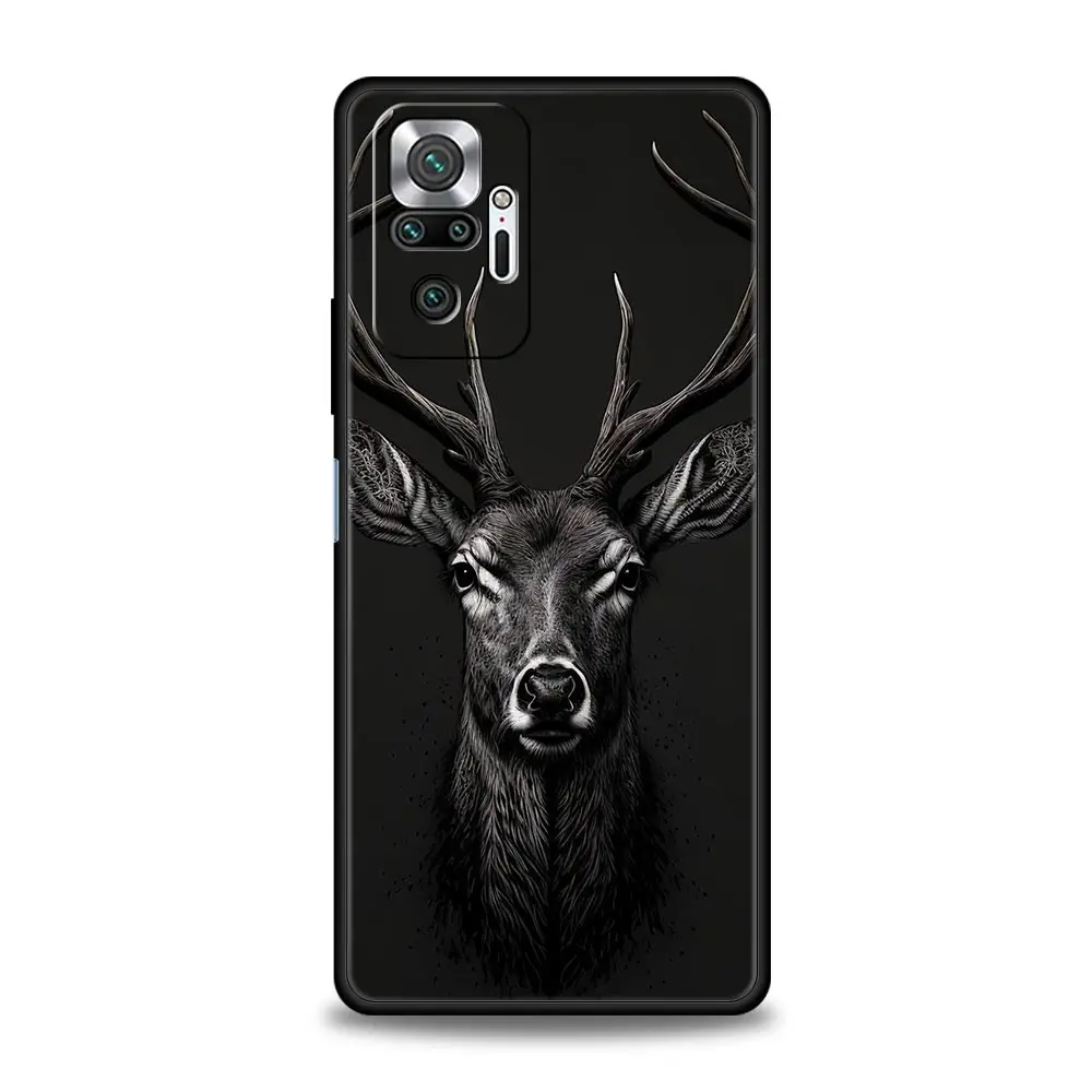 Deer Hunting Camo Phone Case - Black Cover