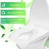 Toilet Seat Cover Disposable, Flushable Paper Travel Toilet Seat Cover Portable for Adult and Kids' Potty Training, Airplane 2