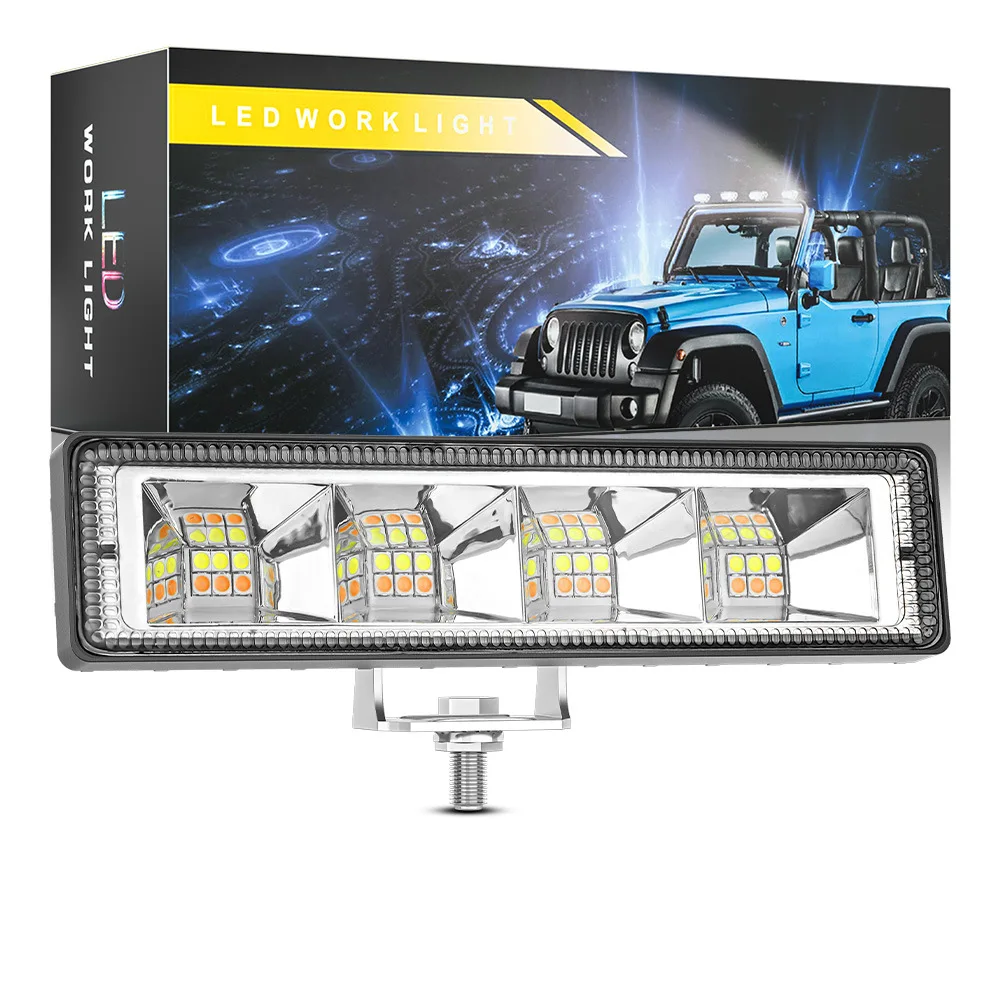 자동차 작업등 LED 바, 오프로드 SUV ATV 트랙터 보트 트럭 굴삭기, L..
