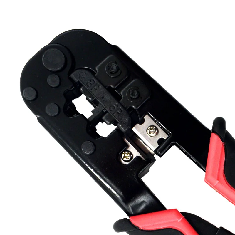 Red rj45 crimper RJ11 RJ45 Crimping Tool Ethernet Network LAN Cable Crimper Cutter Stripper Plier for 6P 8P RJ-11/RJ-12 RJ-45 5