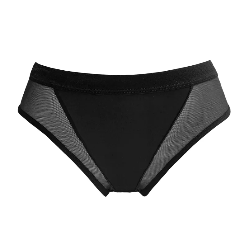 Women Panties Underwear Solid Low Waist Mesh Seamless Ultra-thin Briefs