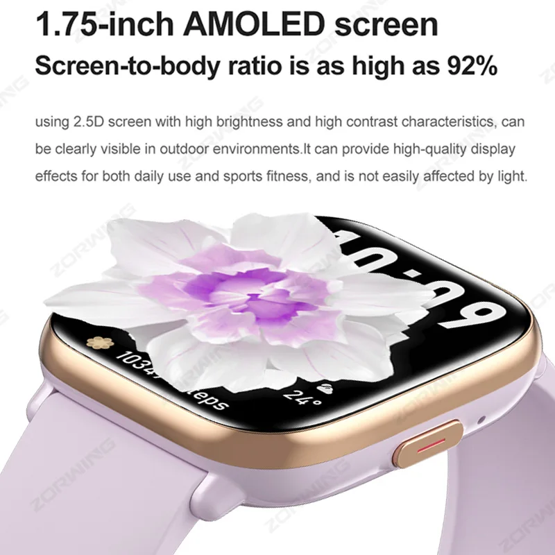  AMOLED ũ Ʈ ġ,  ȭ, NFC Ķ Ʈġ, ɹڼ   ġ, HD12, 40mm, 2024