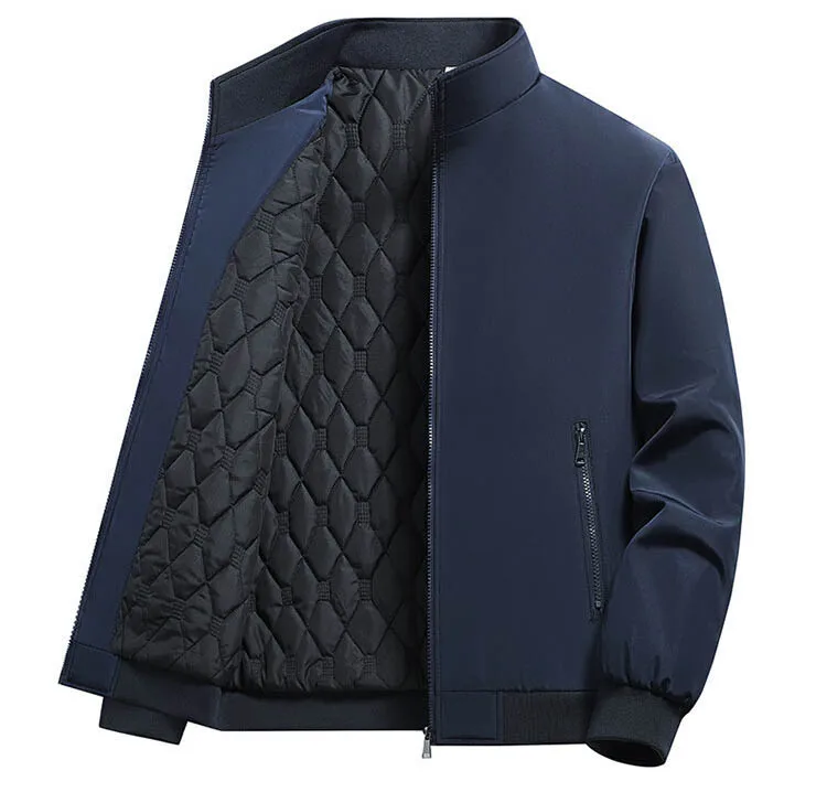 Description Picture 5 of itemPlus Size 7XL 8XL Autumn Winter Bomber Jacket Men Middle-Aged Streetwear Cotton-Padded Coat Fashion Casual Parkas Men Clothing