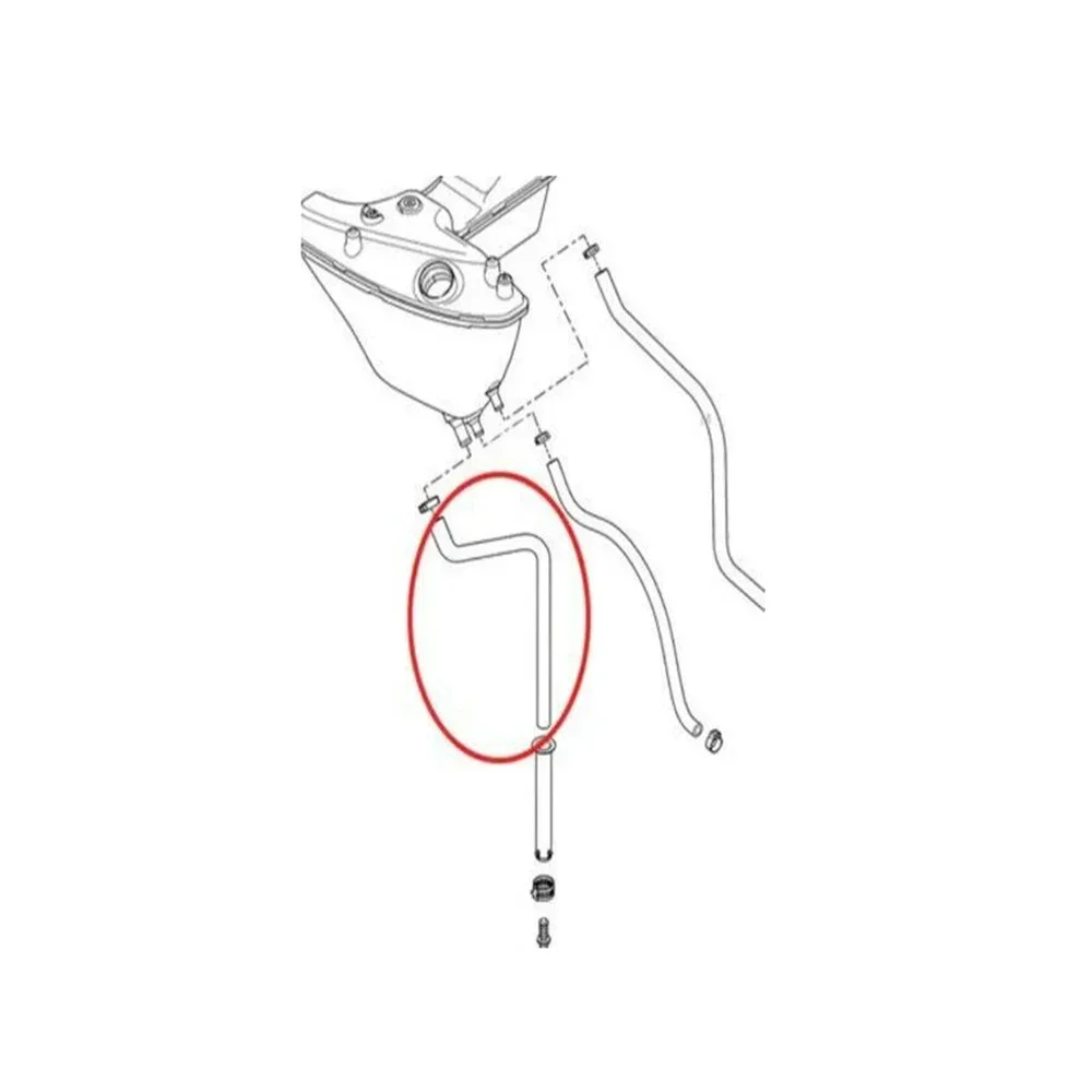 Motorcycle Black Oil Cooler Hose Line Oil Drain Tube For Harley