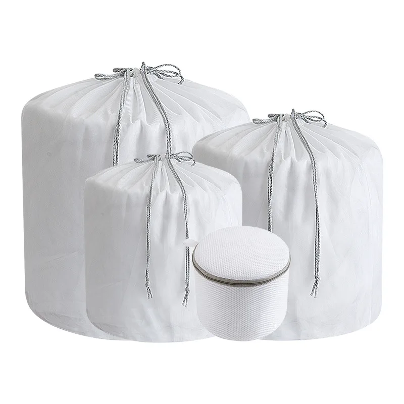 6 Size Drawstring Laundry Bag Clothes Bra Underwear Foldable Mesh Wash Bag Household Classified Clothes Laundry Care Organizer 5
