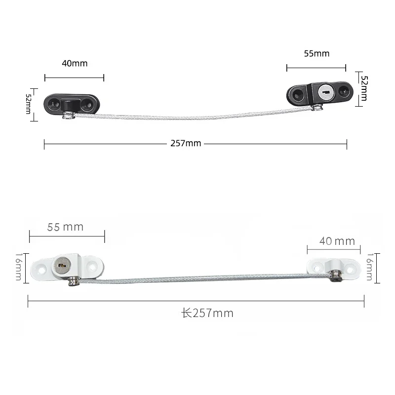 Child lock door window lock safety lock Child Safety Lock Window Lock Stainless Steel Cable Use Screws To Fix Baby Safety Accessories