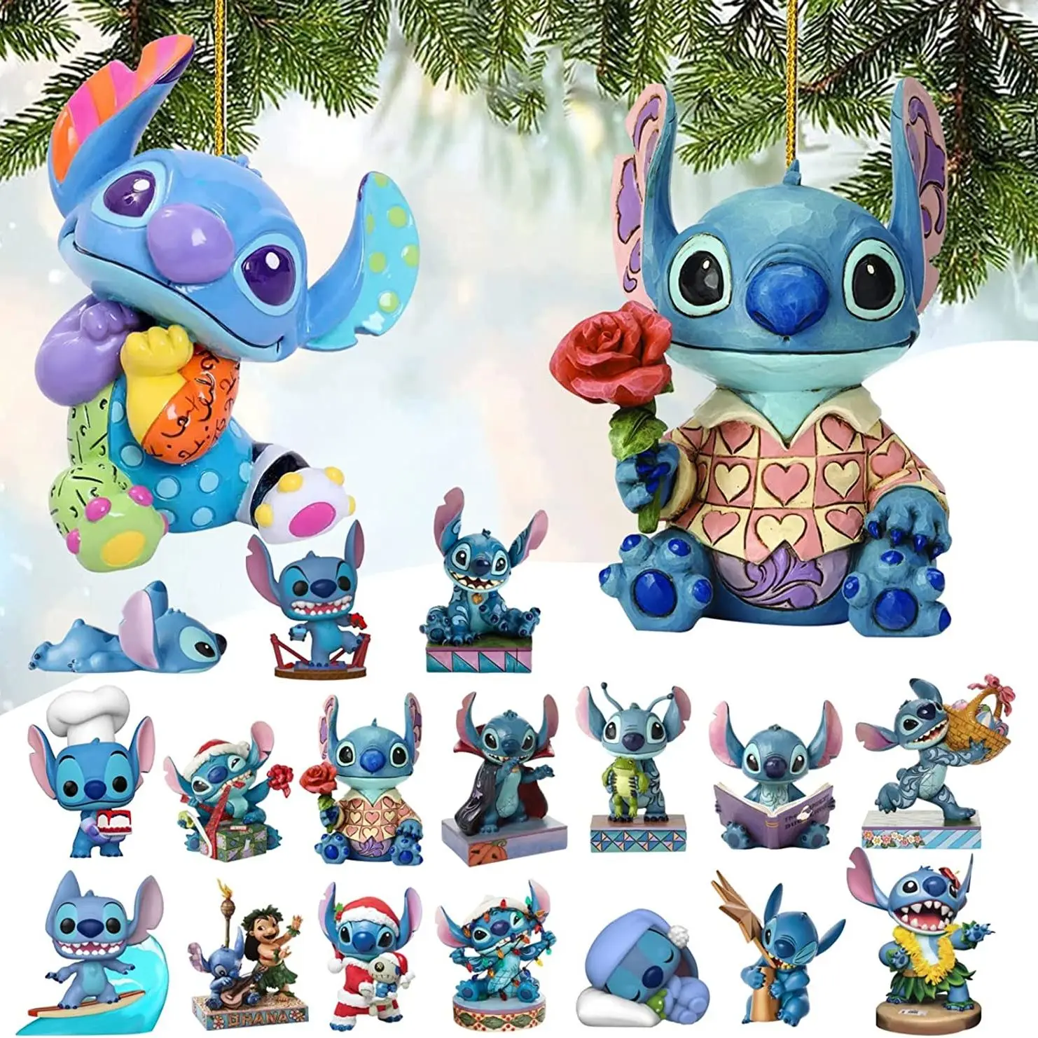 Disney Stitch Christmas Ornament Custom Name Gift For Kids - Trends Bedding