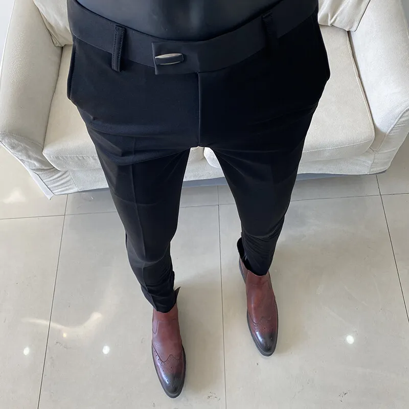STATEMENT CLOTHING | ﻿MODERN FIT SOLID COLOR PANTS PA-200B-TAN main image 1