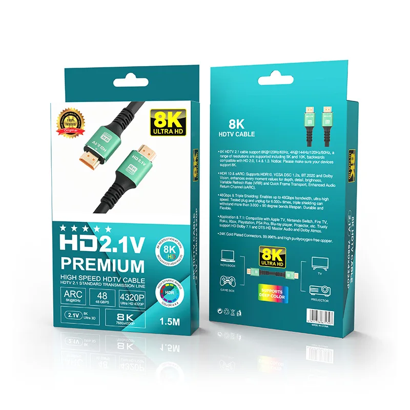 DTEEDCK HDMI ȣȯ ̺ HDMI 2.1 , Xbox ø PS5 PS4 TV ڽ, ũҺ Ʈ HDMI ø  ̾, 8K