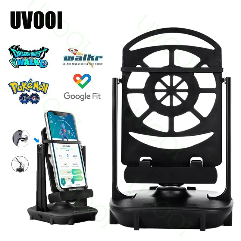

UVOOI Desk Walking Swing Shaker For Pokemon Go Walker Mobile Phone Stand Holder For Pokemon Go Phone Wiggler Counter Pedometer