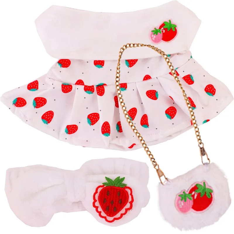 Plush Toy Accessories 3 Pcs / Set Kawaii Lalafanfan Clothes Dress Accessories For 30 CM Plush Toys Birthday Gift