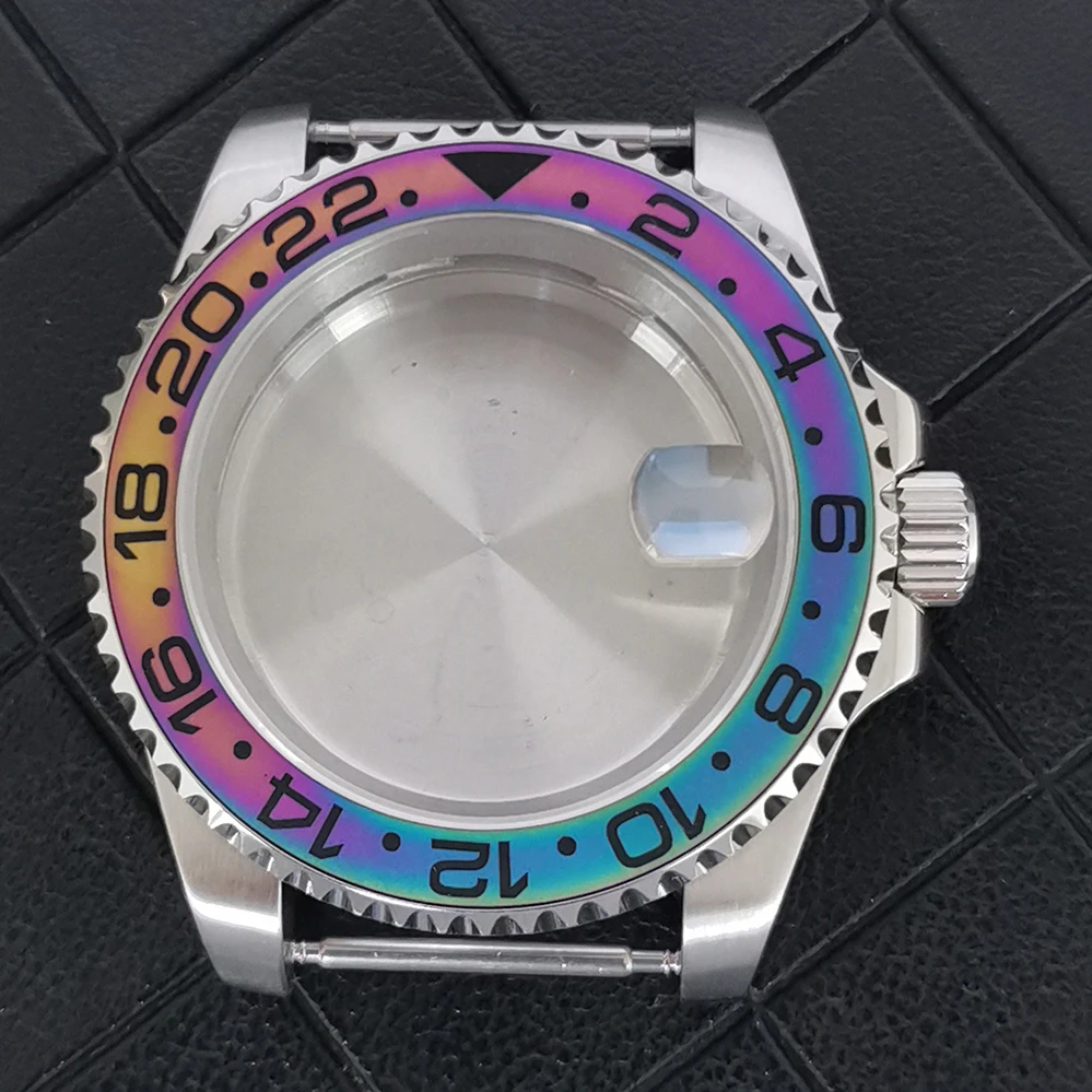 

S-Watch water ghost tight bottom case ring mouth sapphire glass magnifying glass suitable for NH34 GMT movement