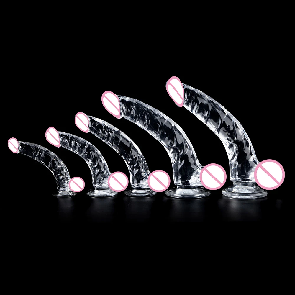 30.5cm XXL Curved And Upturned Realistic Soft Long Transparent Dildo Suction Cup Penis Anal Sex Toy Huge Dick sex toys