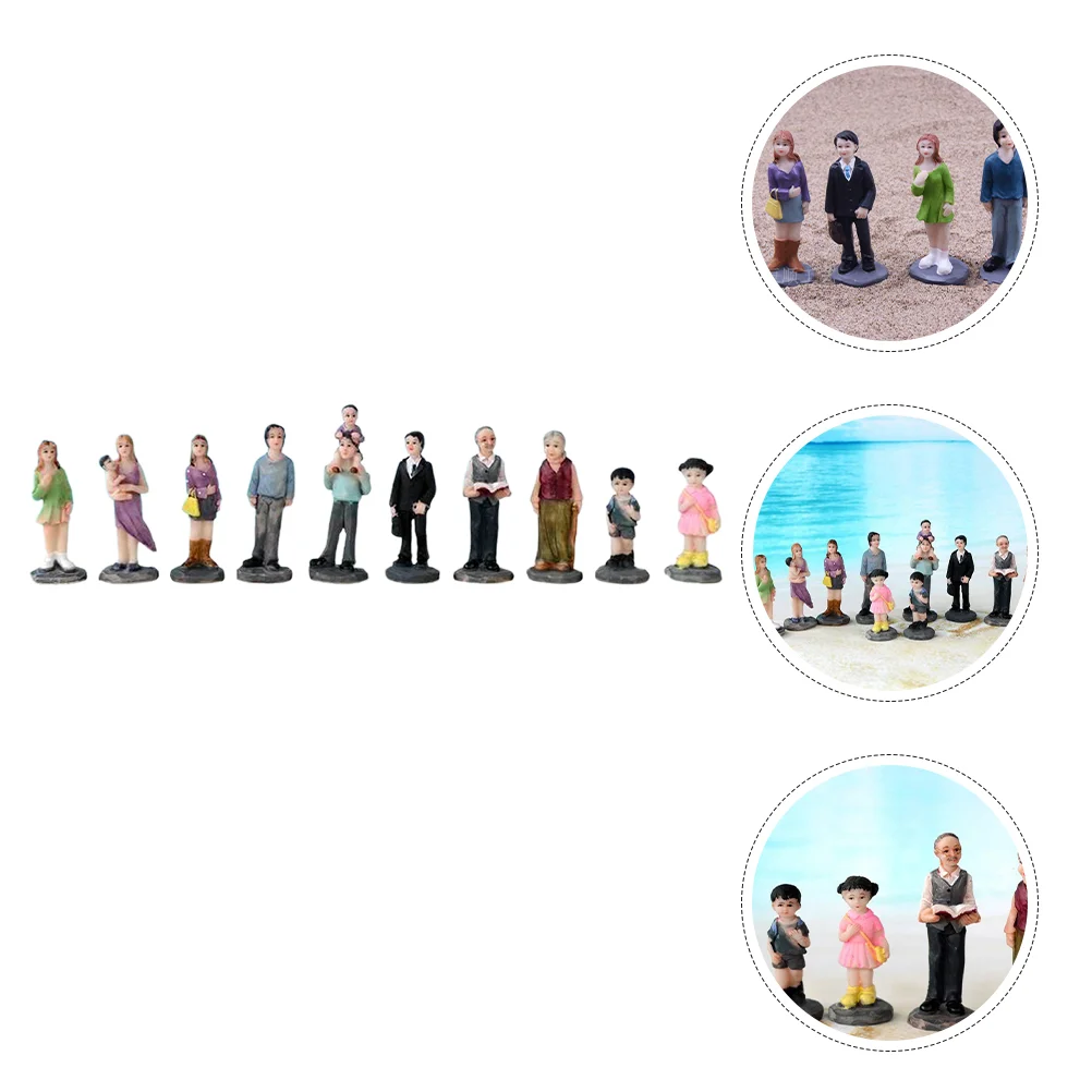 

Sand Table Mini Figurines Decorate People Figures Small Statues Human Body Miniature Model