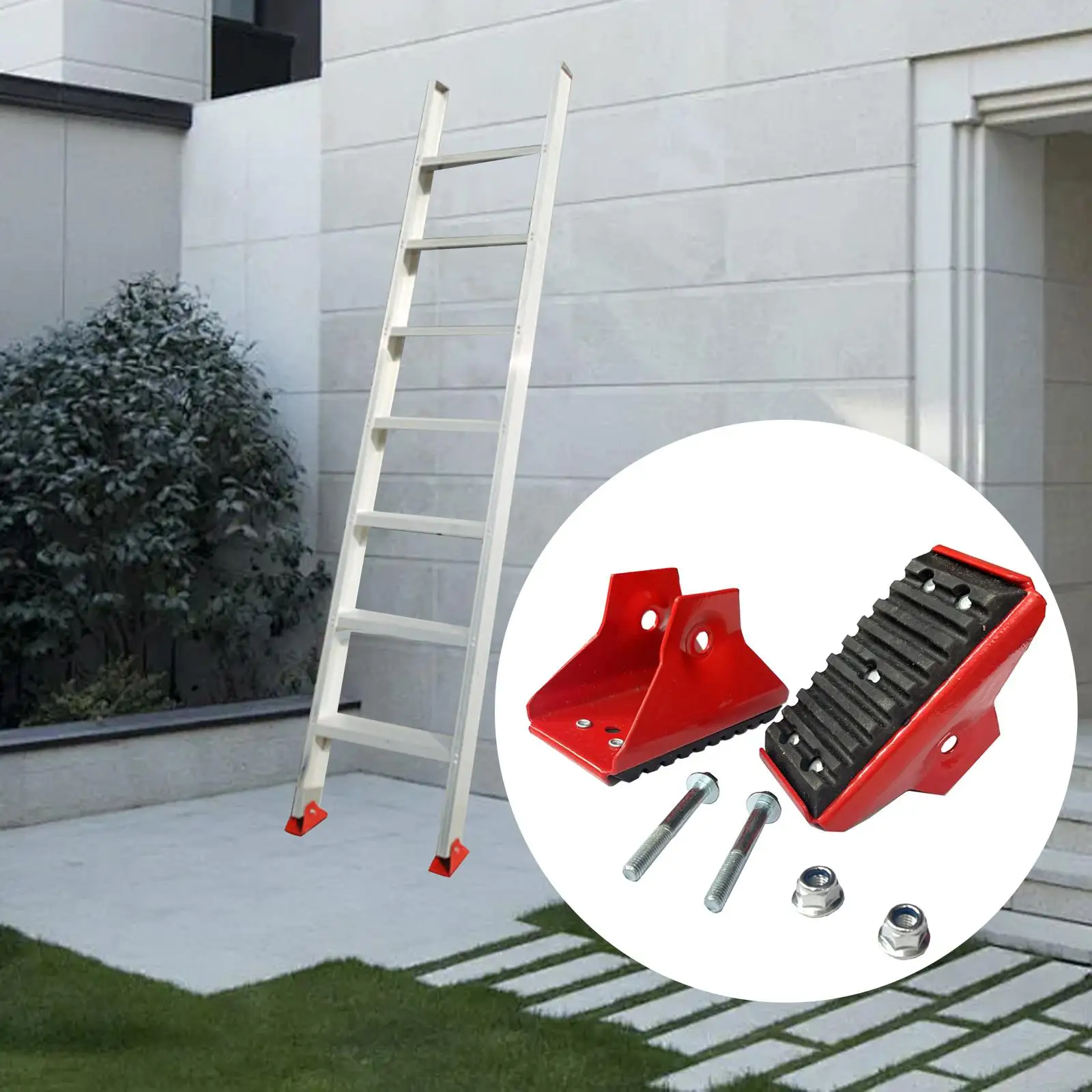 Ladder Feet Cover 2Pcs Set Extension Ladder Replacement Safety Shoe Stable Anti Skid