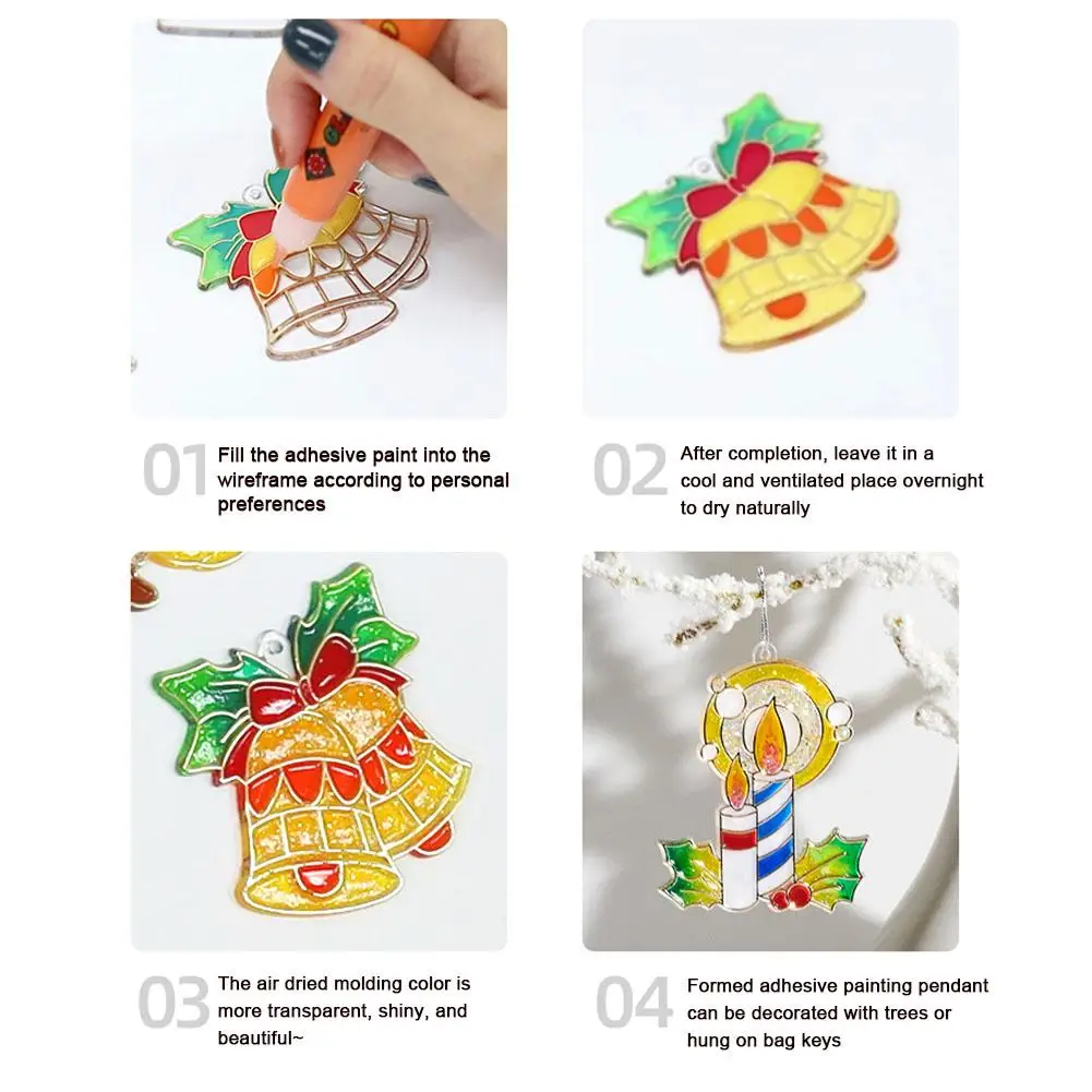 DIY Crystal Paint Arts and Crafts Set Christmas Bake Free Glue Crystal Glue  DIY Guka Colored Pendant Children's Gift - AliExpress