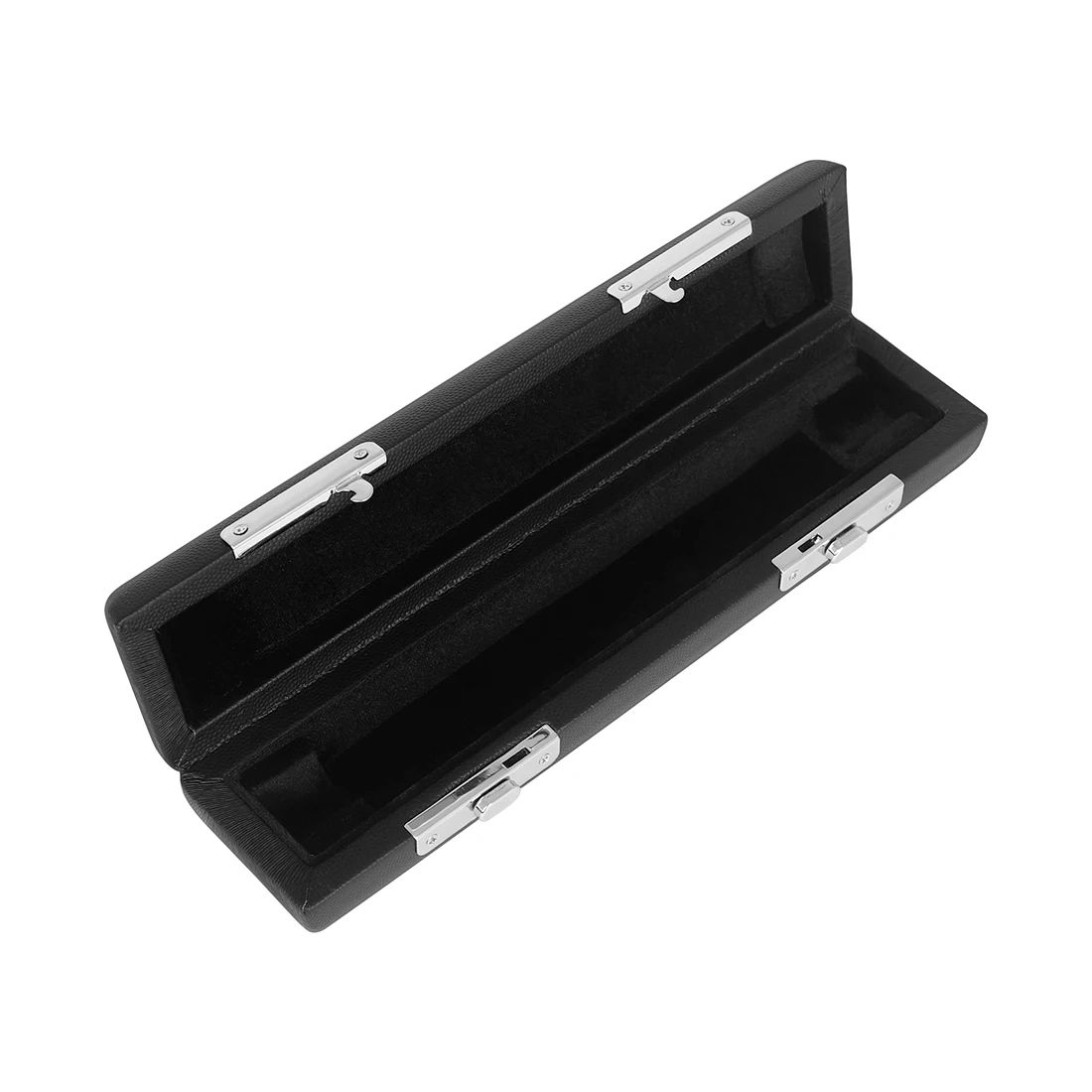 

16 Hole Short Flute Storage Box Portable Black Leather Woodwind Instrument Accessories Piccolo Box Protecting Piccolo