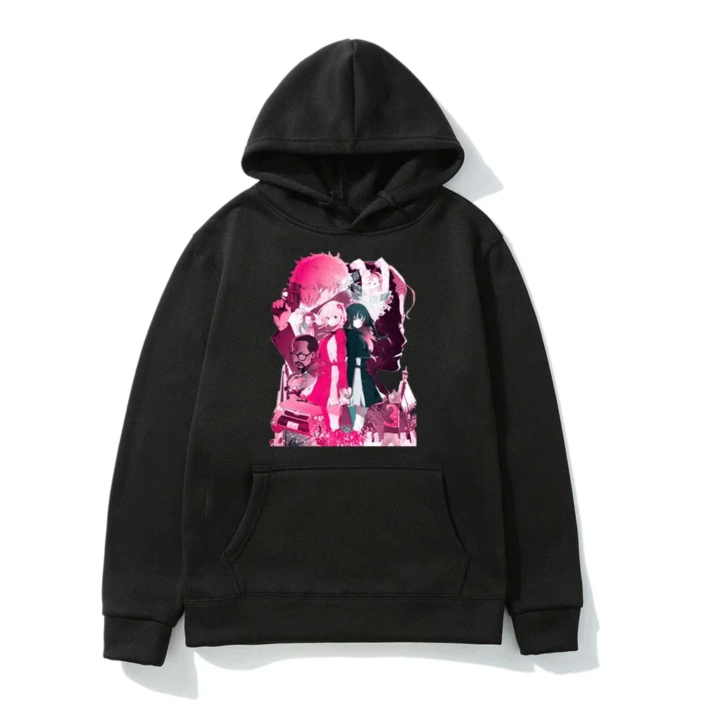 

Anime Lycoris Recoil Hoodie Japan Manga Chisato Nishikigi Takina Inoue Graphic Print Sweatshirt Men Women Harajuku Kawaii Tops