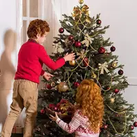 5m Christmas Decoration Bead Chain Red / Gold / Silver Beads Garland Tree Decorations Hanging Bead Pearl Ornament Christmas