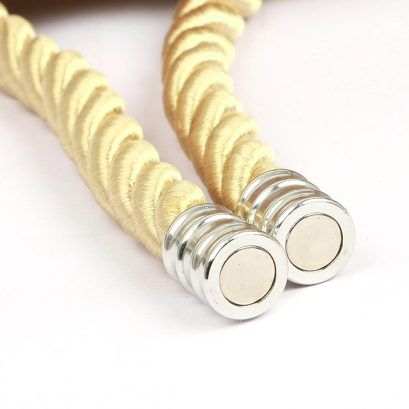 1 pz tenda magnetica Tieback oro tessuto corda fibbia supporto per tenda Clip Bead Spike decorazione  15