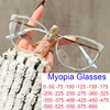 Brand Designer Retro Lady Cat Eye Myopia Glasses Women Fashion Metal Frame Anti Blue Light Computer Eyewear Graduation Glasses 1