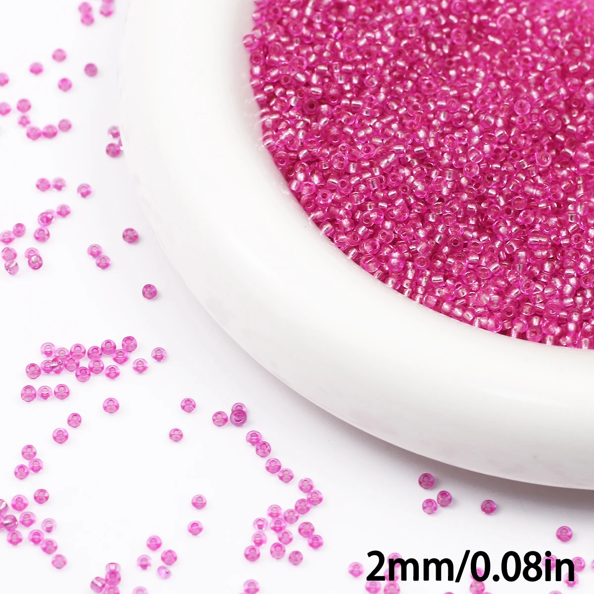 90g Transparent Glass Seed Beads for Jewelry Crafting and DIY Projects