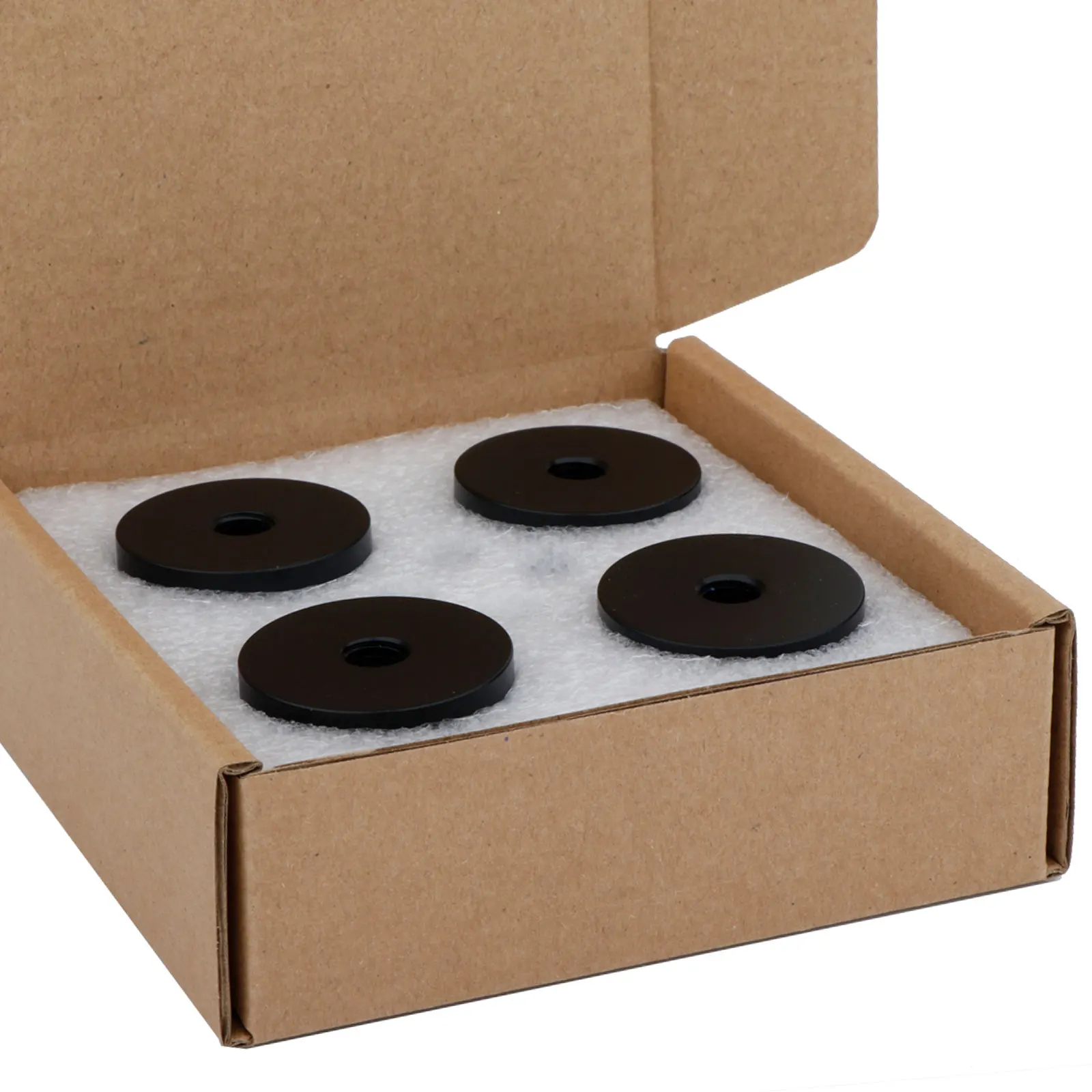 Almofadas de Pés de Alumínio para Alto-falantes Contas de Chassi Anti-choque Absorvente de Choque Suportes de Absorção de Vibração do pé Altifalantes de Liga Pcs - Image 2