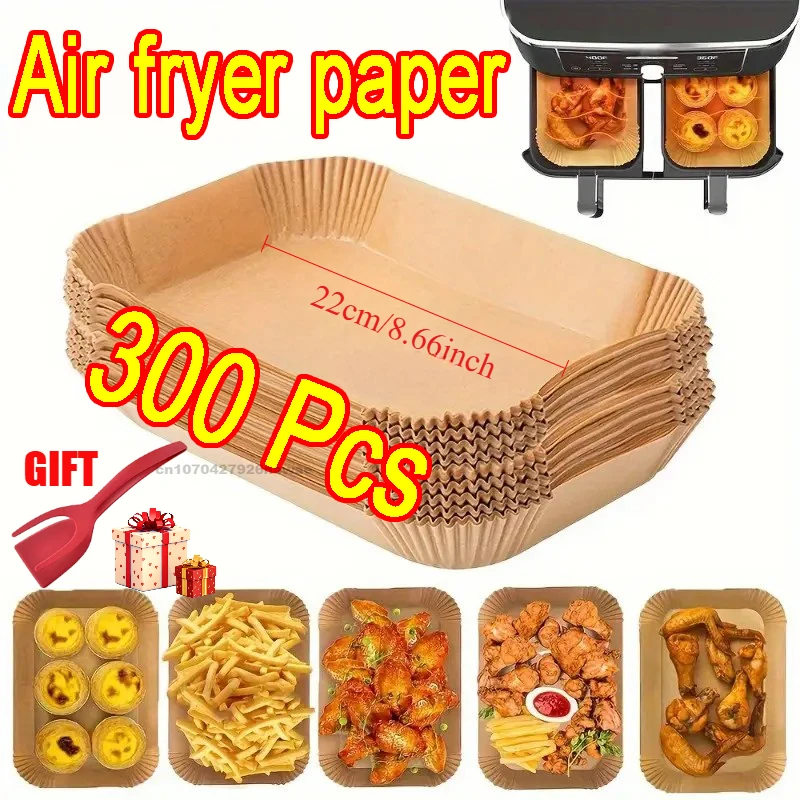 Air Fryer Paper for Ninja Dual XL foodi AF300 AF400 AF451 Disposable Liner Mold Grill Accessories