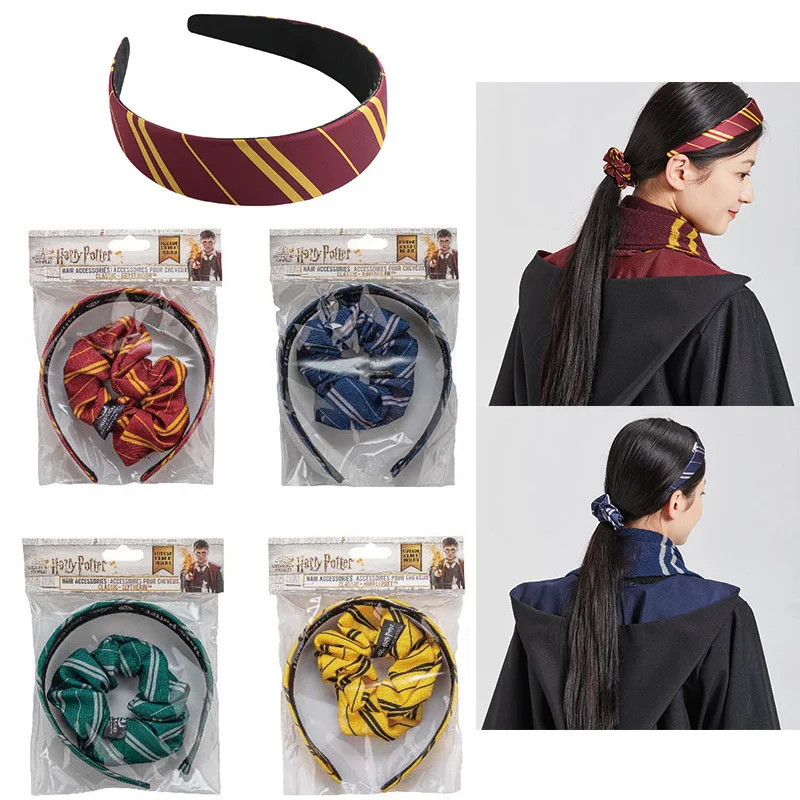 Harry Magic Academy Fashion Hair Hoop Corda Per Capelli Per Le Donne Potter New Satin Fabric Elastico Elastico Hairband Accessori Per Capelli