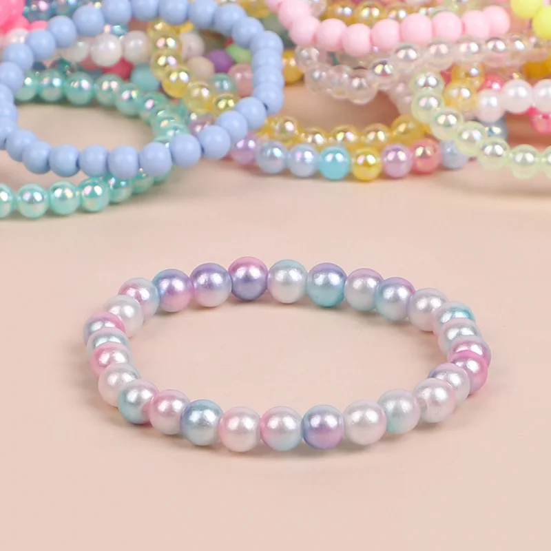10/20/30Pcs Mehrfarbige Perlen Armband Kinder Meerjungfrau Geburtstag Party Favors Gäste Geschenk Goodie Pinata Füllstoffe Baby dusche Liefert – Detail 11
