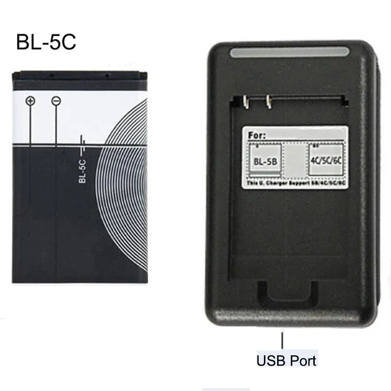BL-5C 3.7V 1200mAh Batteria BL 5C Batterie ricaricabili per Nokia 2112 2118 2255 2270 2280 2300 2600 2610 3125 3230 - Image 4