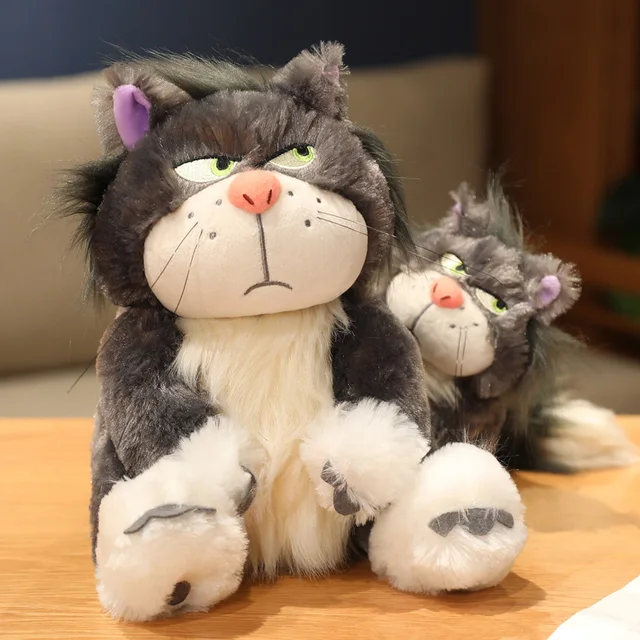 Peluche Gatto Lucifero Di Cenerentola - 25 Cm Grigio | Morbido E Carino - Foto 9